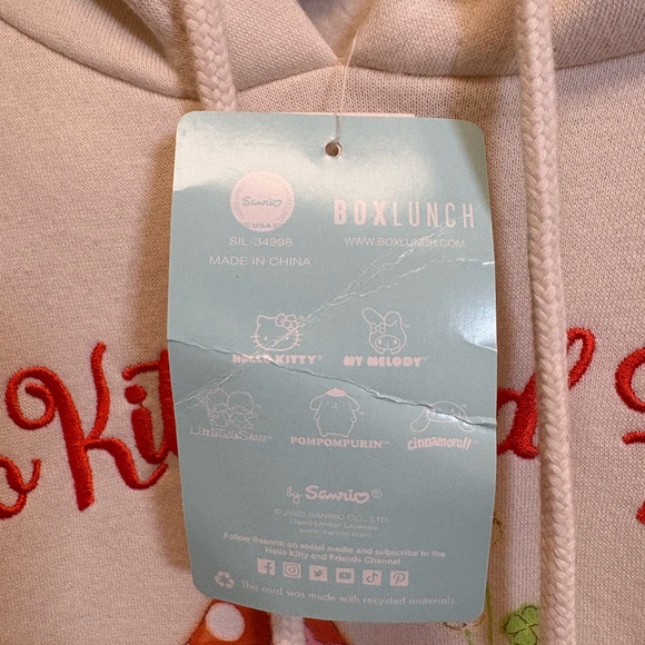 NWT | Box Lunch Exclusive | Hello Kitty and Friends |  White Cream Hoodie | XL 🍄 - Picture 7 of 14